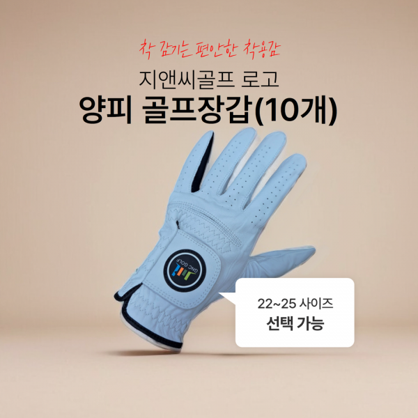 지앤씨골프 로고 양피장갑(10개)